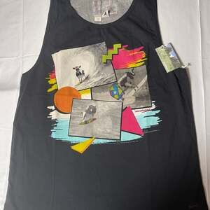 Cowabunga Funny Surfing Cow Tank Top